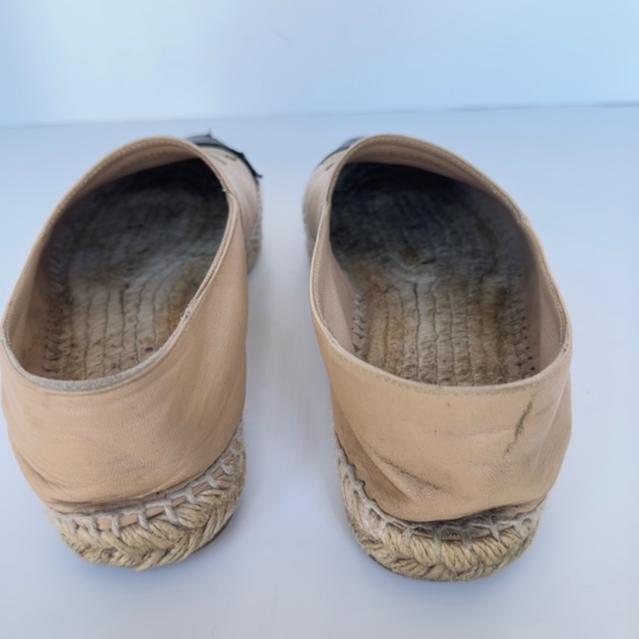 CHANEL Beige/Black Espadrilles, IT 40. As-Is Condition. - Picture 10 of 15